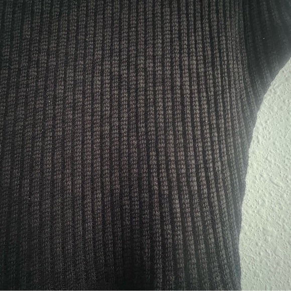 Everlane The Rib-Knit Cap-Sleeve Midi Dress Size L Black EUC - Picture 10 of 16